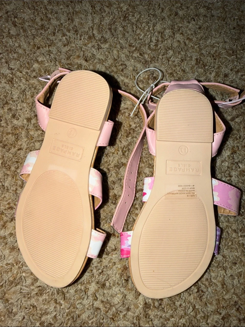 Rampage girls sandals. NWOT size 13